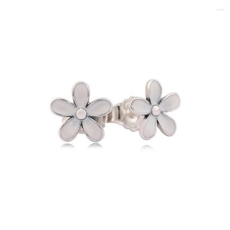 Stud Earrings High Quality White Enamel Cherry Blossom Design S925 Sterling Silver Flower Earring
Stud Earrings High Quality White Enamel Cherry Blossom Design S925 Sterling Silver Flower Earring