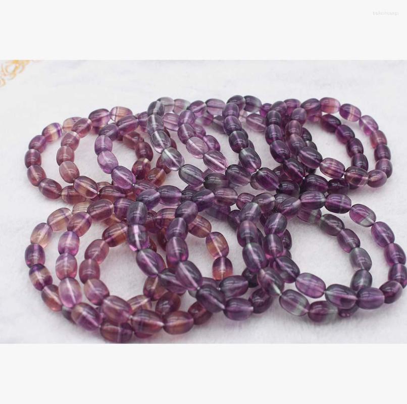 Strand Superior Quality Natural Purple Rainbow Fluorite Bracelet Men And Women Fund Crystal Ornaments For GIFT
Strand Superior Quality Natural Purple Rainbow Fluorite Bracelet Men And Women Fund Crystal Ornaments For GIFT