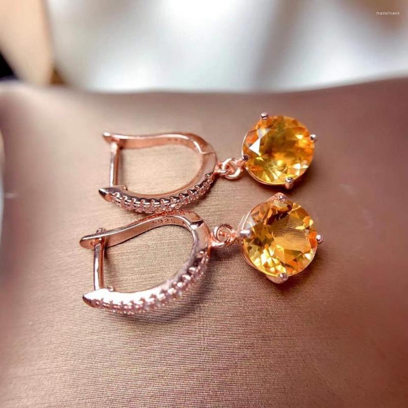 Stud Earrings The Party Gift Citrine Earring 925 Sterling Silver Fahshion Natural And Real 
Stud Earrings The Party Gift Citrine Earring 925 Sterling Silver Fahshion Natural And Real