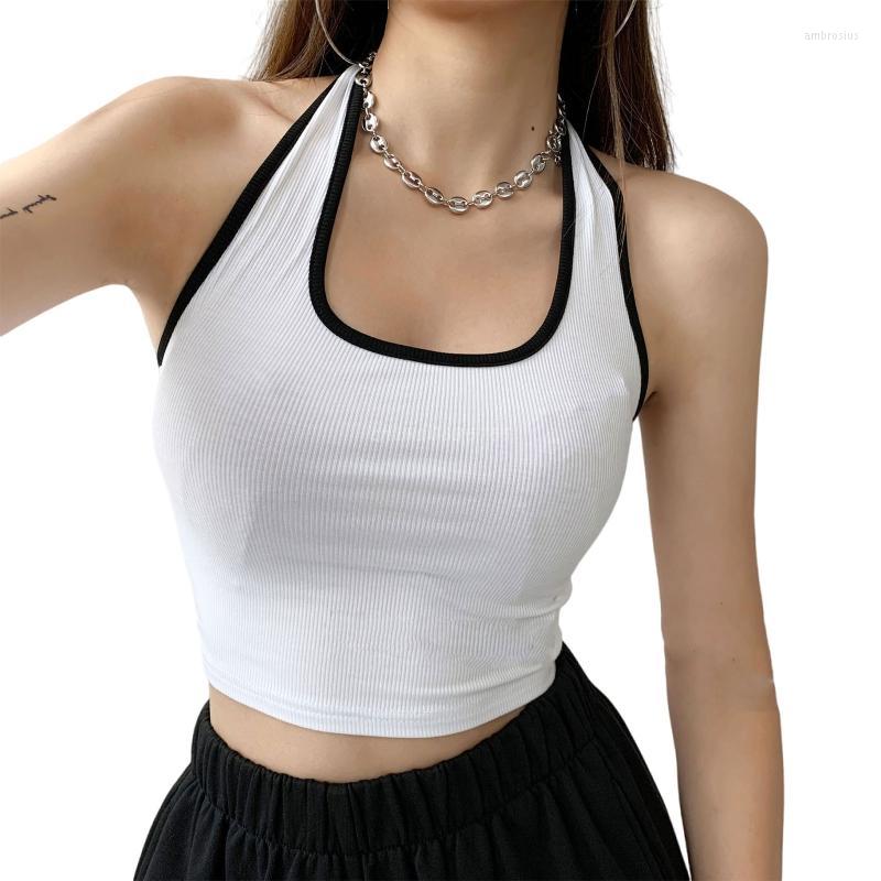 Women's Tanks Women Sports Vest Fashionable Halter Neck Crop Tops Yoga Sleeveless T-shirt Sexy Female Tank Basic Solid, White
Women's Tanks Women Sports Vest Fashionable Halter Neck Crop Tops Yoga Sleeveless T-shirt Sexy Female Tank Basic Solid, White