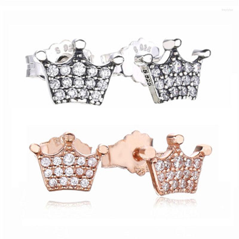 Stud Earrings Collection High Quality Rose Pink 925 Sterling Silver Enchanted Crown Earring
Stud Earrings Collection High Quality Rose Pink 925 Sterling Silver Enchanted Crown Earring