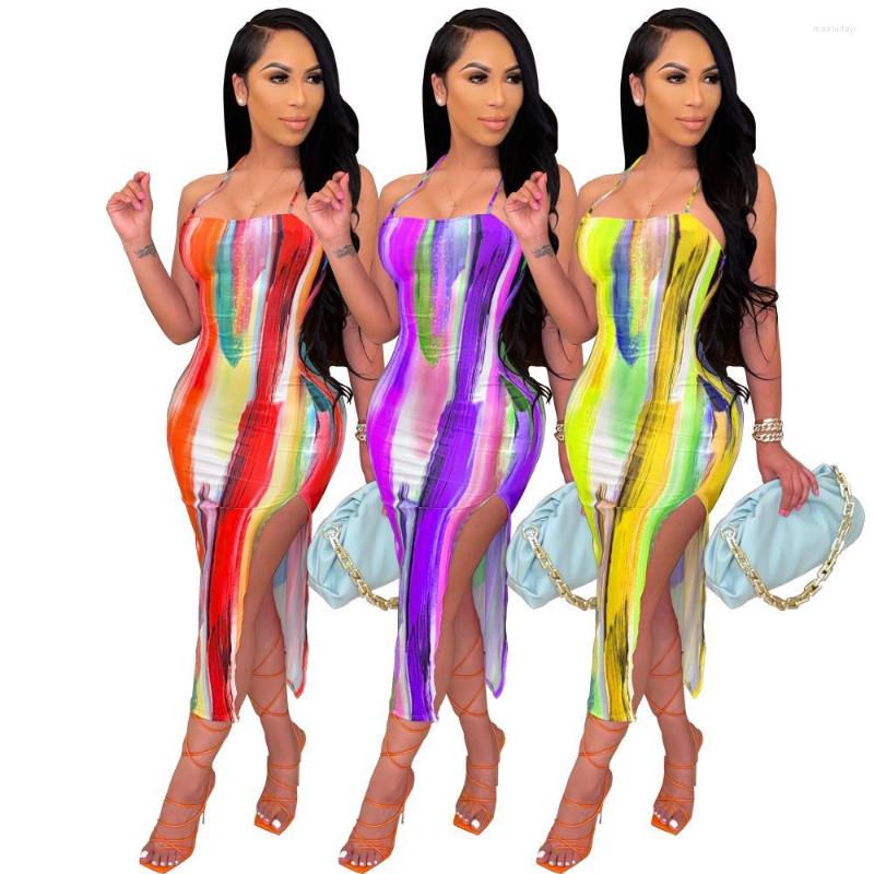 Casual Dresses Multicolor Print Spaghetti Strap Halter Dress Women Back Crisscross Drawstring Tie Midiskirt Sexy Side Split Mid-Calf, Purple
Casual Dresses Multicolor Print Spaghetti Strap Halter Dress Women Back Crisscross Drawstring Tie Midiskirt Sexy Side Split Mid-Calf, Purple
