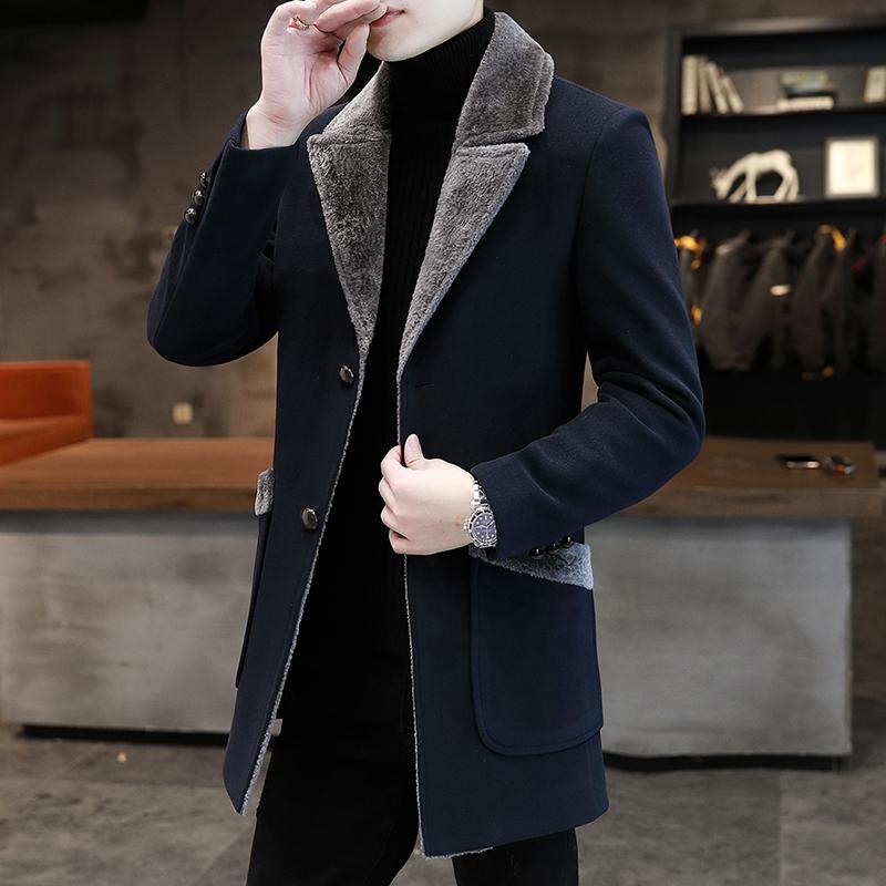 Men's Wool & Blends 2022 Winter Woolen Windbreaker Men Slim Fit Mid-Length Coats Fashion Business Warm Thick Outerwear, Light grey
Men's Wool & Blends 2022 Winter Woolen Windbreaker Men Slim Fit Mid-Length Coats Fashion Business Warm Thick Outerwear, Light grey