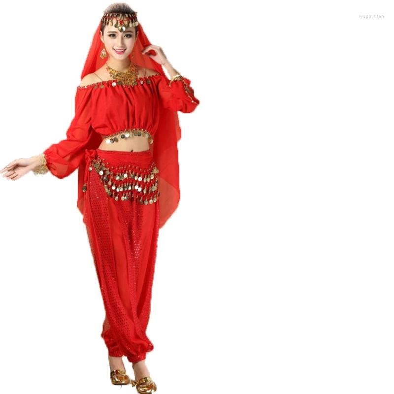 Stage Wear Bollywood Dance Costumes Belly Set Top Pant Oriental Costume, 2 piece purple
Stage Wear Bollywood Dance Costumes Belly Set Top Pant Oriental Costume, 2 piece purple