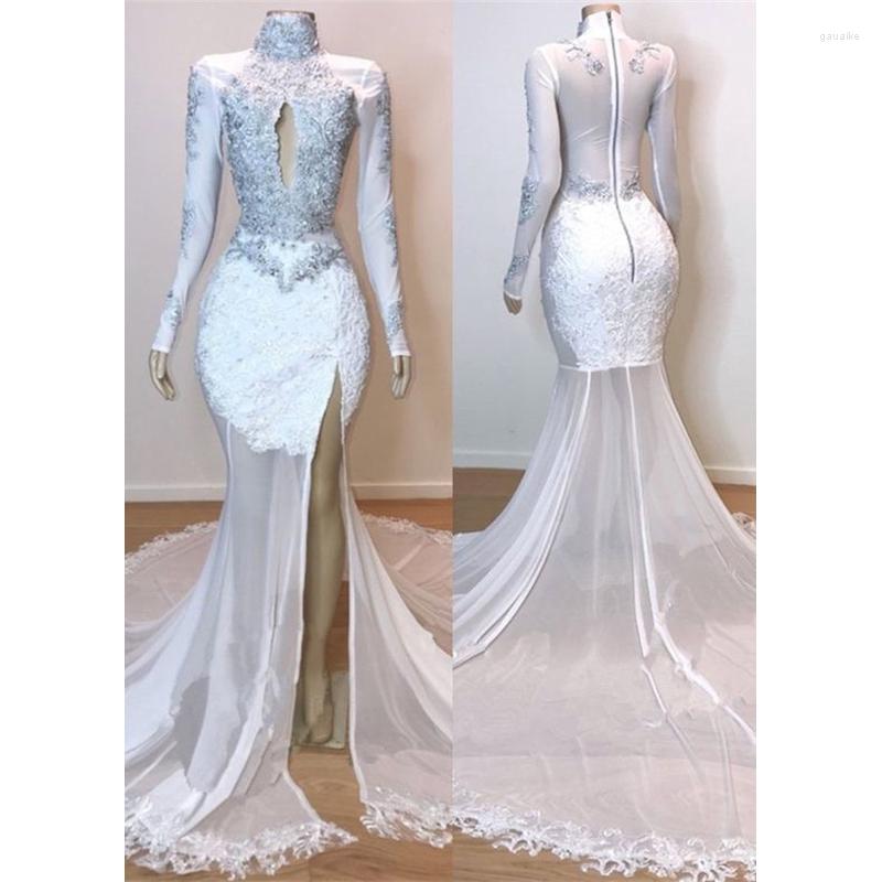 Party Dresses Sexy White Long Mermaid Prom Sleeve High Neck Silver Applique Sweep Strain Split Formal Evening Dress, Green
Party Dresses Sexy White Long Mermaid Prom Sleeve High Neck Silver Applique Sweep Strain Split Formal Evening Dress, Green