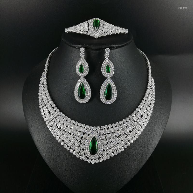 Necklace Earrings Set 2022 FASHION LUXURY GREEN CZ Zircon Earring Bracelet Ring Wedding Bridal Banquet Dinner Dressing Party Jewelry, Picture shown
Necklace Earrings Set 2022 FASHION LUXURY GREEN CZ Zircon Earring Bracelet Ring Wedding Bridal Banquet Dinner Dressing Party Jewelry, Picture shown