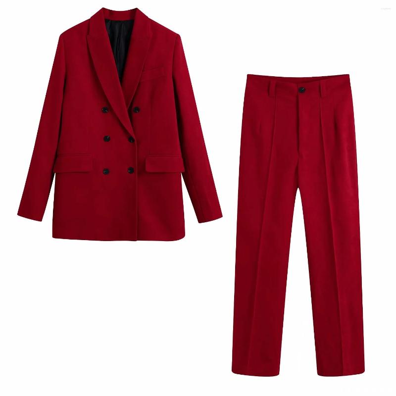 Women's Suits Women Autumn Fashion With Buttons Blazers Coat Vintage Long Sleeve Female Outerwear And High Waist Casual Suit Pants Sets, Red pants
Women's Suits Women Autumn Fashion With Buttons Blazers Coat Vintage Long Sleeve Female Outerwear And High Waist Casual Suit Pants Sets, Red pants