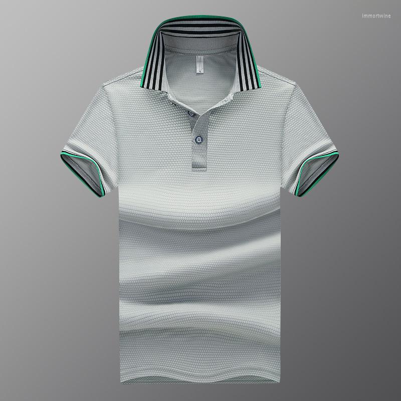Men's Polos 2022 Summer Trend Ice Silk Quick-drying Lapel Short-sleeved Pure Gray POLO T-shirt, Colour2
Men's Polos 2022 Summer Trend Ice Silk Quick-drying Lapel Short-sleeved Pure Gray POLO T-shirt, Colour2