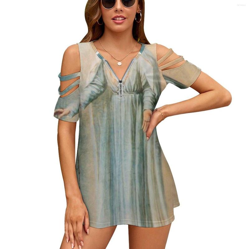 Women's T Shirts Our Lady Fatima Women'S T-Shirt Summer Fashion Print Floral V-Neck Zipper Tshirt Hollow Pullover Ladies Top, Nz019
Women's T Shirts Our Lady Fatima Women'S T-Shirt Summer Fashion Print Floral V-Neck Zipper Tshirt Hollow Pullover Ladies Top, Nz019