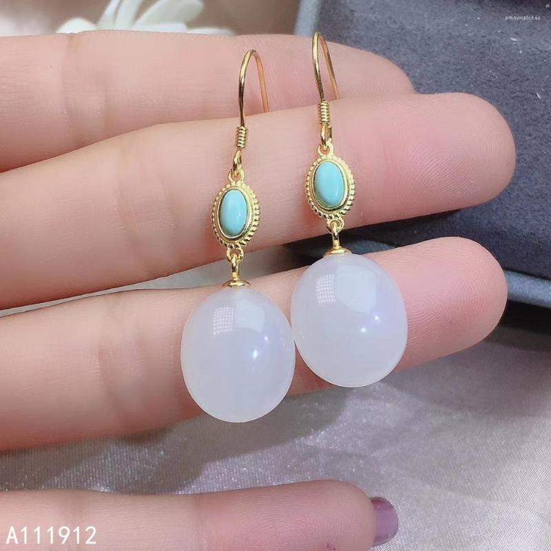 Dangle Earrings KJJEAXCMY Fine Jewelry Natural White Jade 925 Sterling Silver Women Support Test Beautiful
Dangle Earrings KJJEAXCMY Fine Jewelry Natural White Jade 925 Sterling Silver Women Support Test Beautiful