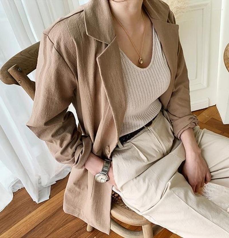 Women' Suits Cotton Linen Casual Blazer Women Jackets Coat Solid Vintage Outwear Tops Autumn Pocket Loose Elegant Female Office Suit, Khaki
Women' Suits Cotton Linen Casual Blazer Women Jackets Coat Solid Vintage Outwear Tops Autumn Pocket Loose Elegant Female Office Suit, Khaki