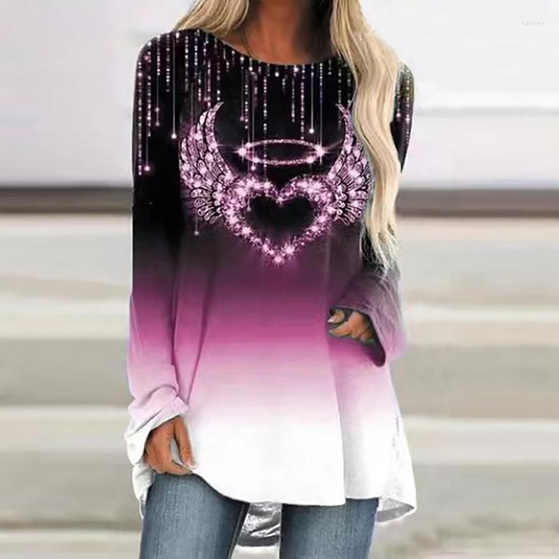 Women' Blouses 2022 Spring Autumn Fashion O-neck Long Sleeve Women Printing Mid-length Pullover Shirt Ladiest Casual Loose Outwear Tops, 01 print
Women' Blouses 2022 Spring Autumn Fashion O-neck Long Sleeve Women Printing Mid-length Pullover Shirt Ladiest Casual Loose Outwear Tops, 01 print