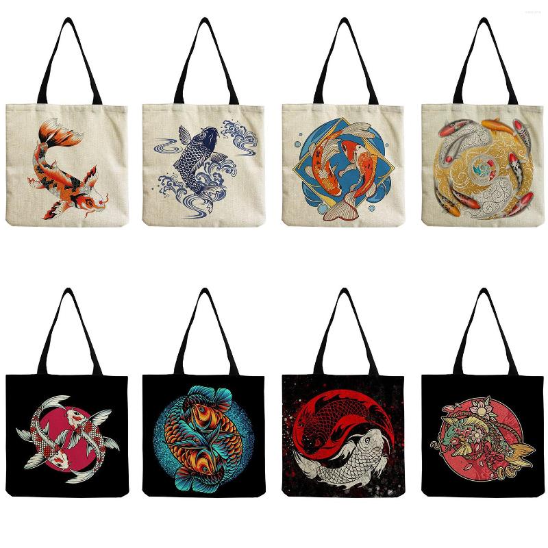 Evening Bags Large Capacity Travel Handbag Portable Customizable Tote Bag Women's Shoulder Chinese Style Koi Ladies Shopping Foldable, Hm1274c tote bag
Evening Bags Large Capacity Travel Handbag Portable Customizable Tote Bag Women's Shoulder Chinese Style Koi Ladies Shopping Foldable, Hm1274c tote bag