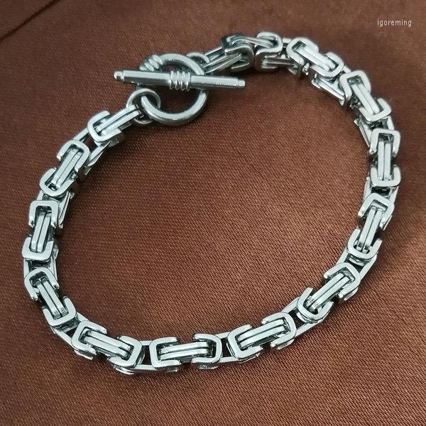 Link Bracelets Hip Hop Chain Stainless Steel 316L Bracelet Silver Tone Mens Womens B263 5mm 0405
Link Bracelets Hip Hop Chain Stainless Steel 316L Bracelet Silver Tone Mens Womens B263 5mm 0405