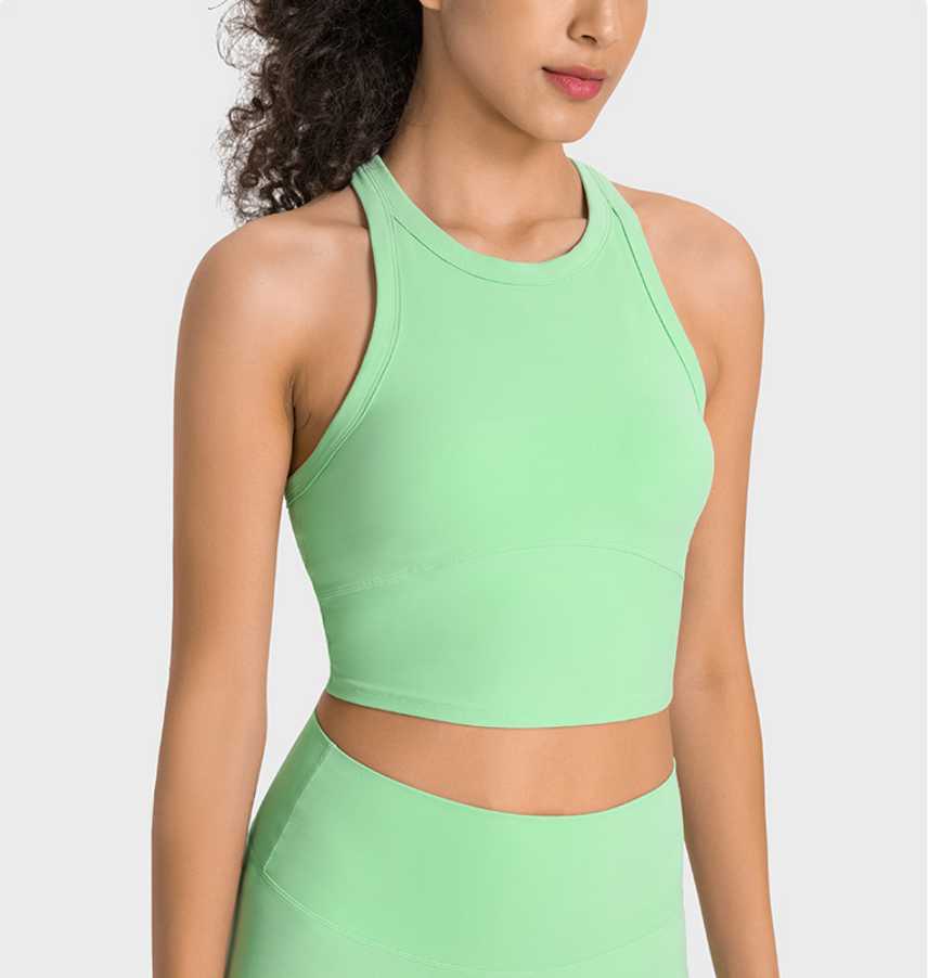 LU-001 Yoga Vest Women's Tank Tops Shock Proof Sports Bra Running Fitness Gym Clothes Lady Shirts