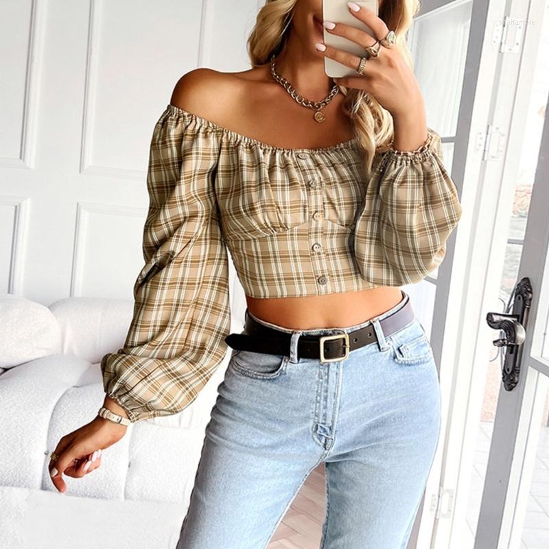 Women' Polos Women Short Plaid Shirt Slim Babydoll Tops Crop Top Casual Cute Flowy Shirts U-Neck Long Sleeve Button Drop, Khaki
Women' Polos Women Short Plaid Shirt Slim Babydoll Tops Crop Top Casual Cute Flowy Shirts U-Neck Long Sleeve Button Drop, Khaki