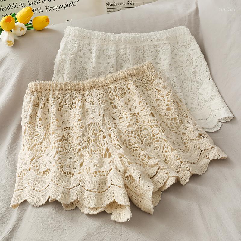 Women's Shorts Fashion Women's Beach Summer Holiday Crochet Lace Hollow Out Floral Elastic Waist Solid Color, Beige
Women's Shorts Fashion Women's Beach Summer Holiday Crochet Lace Hollow Out Floral Elastic Waist Solid Color, Beige