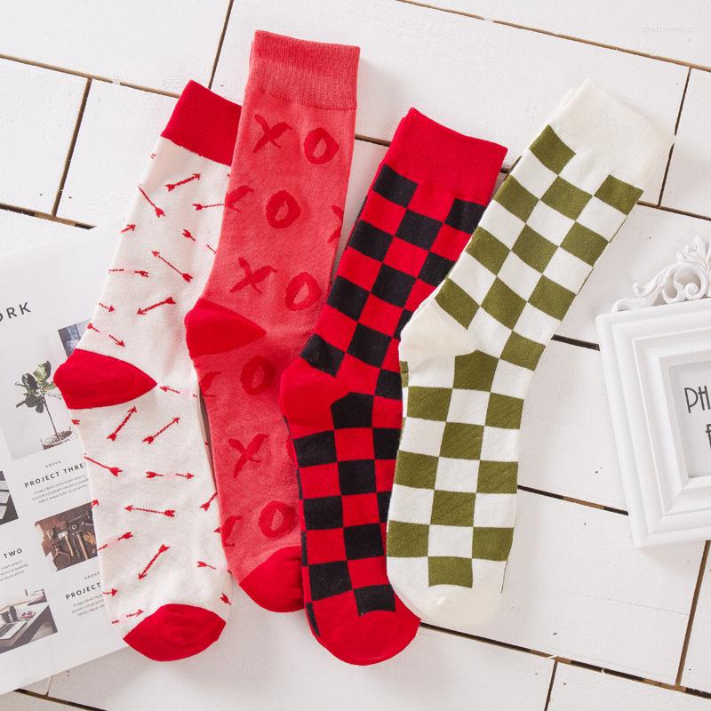 Men's Socks Trend Happy Hip Hop Mens Harajuku Plaid Couple Unisex Cotton Sock Woman Fall Winter Long Soks Set 4 Pairs/pack, Multi
Men's Socks Trend Happy Hip Hop Mens Harajuku Plaid Couple Unisex Cotton Sock Woman Fall Winter Long Soks Set 4 Pairs/pack, Multi