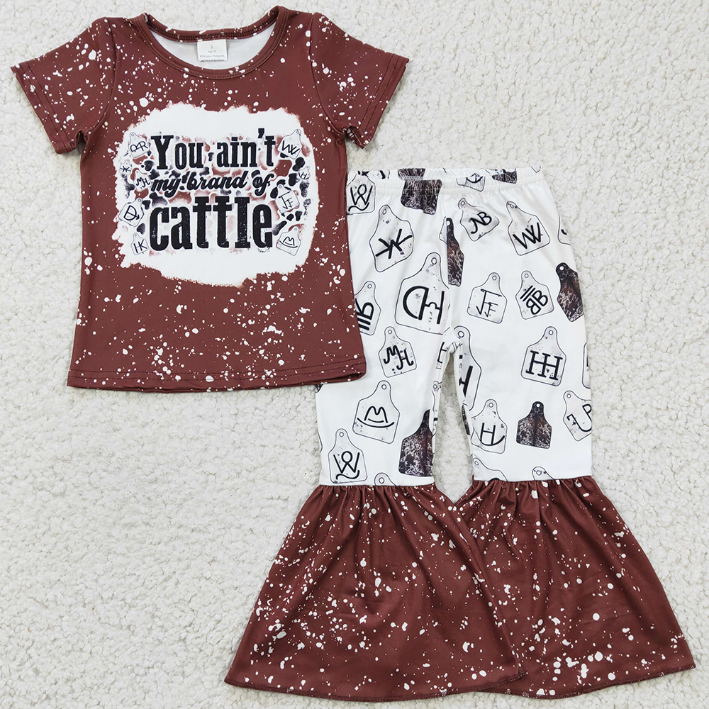 Wholesale Kids Designer Clothes Girls Set Boutique Baby Girl Clothes Short Sleeve Bell Bottom Outfits Fashion Children Outfit RTS, Lemon yellow
Wholesale Kids Designer Clothes Girls Set Boutique Baby Girl Clothes Short Sleeve Bell Bottom Outfits Fashion Children Outfit RTS, Lemon yellow