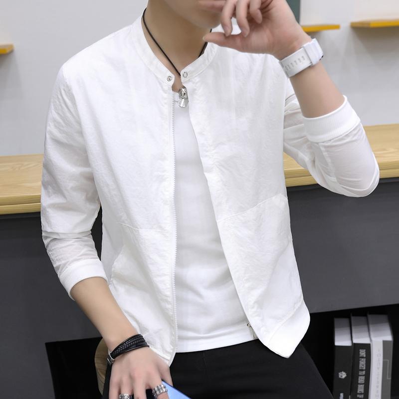 Men's Jackets Summer Thin Sun Protection Clothing Men Jacket Zipper Placket O Neck Collar Man Slim Leisure Male Solid Casual Coat, Gray
Men's Jackets Summer Thin Sun Protection Clothing Men Jacket Zipper Placket O Neck Collar Man Slim Leisure Male Solid Casual Coat, Gray