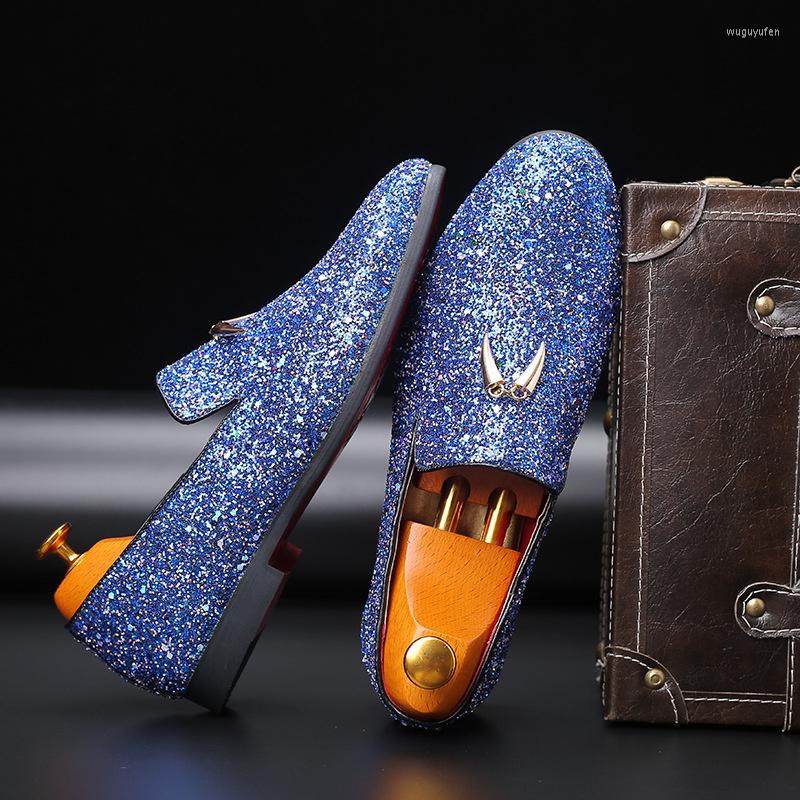 Dress Shoes Italiano Designer Glitter Sequins Loafers Men Retro British Pointed Oxford Casual Wedding Zapatos Hombre, A990
Dress Shoes Italiano Designer Glitter Sequins Loafers Men Retro British Pointed Oxford Casual Wedding Zapatos Hombre, A990