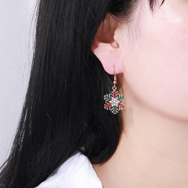 Necklace Earrings Set 2pcs Christmas Snowflakes Drop Colorful Rhinestone Pendant Jewelry Gift, Picture shown
Necklace Earrings Set 2pcs Christmas Snowflakes Drop Colorful Rhinestone Pendant Jewelry Gift, Picture shown