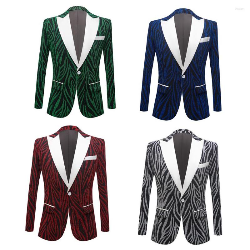 Men's Suits Plyesxale US Size Fashion Striped Blazers For Men Stylish Singer Stage Blazer Suit Jacket Blue Green Terno Masculino Q579
Men's Suits Plyesxale US Size Fashion Striped Blazers For Men Stylish Singer Stage Blazer Suit Jacket Blue Green Terno Masculino Q579