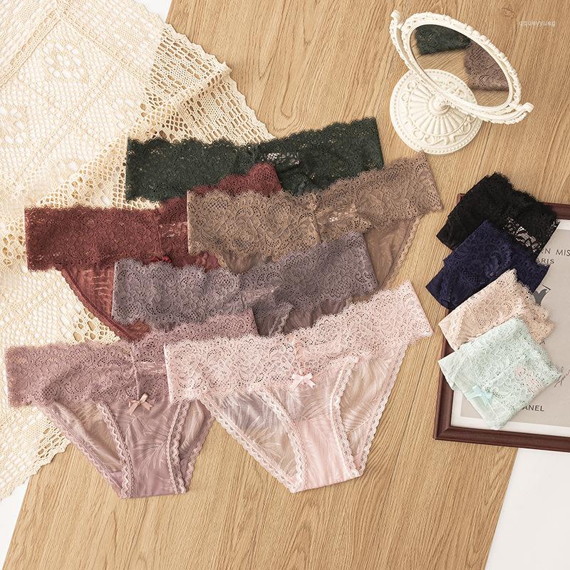 Women's Panties Breathable Perspective Women's Underwear String Femme Floral Bow Lace Briefs Gstring Sexy Lingerie Sous Vetement, Black
Women's Panties Breathable Perspective Women's Underwear String Femme Floral Bow Lace Briefs Gstring Sexy Lingerie Sous Vetement, Black