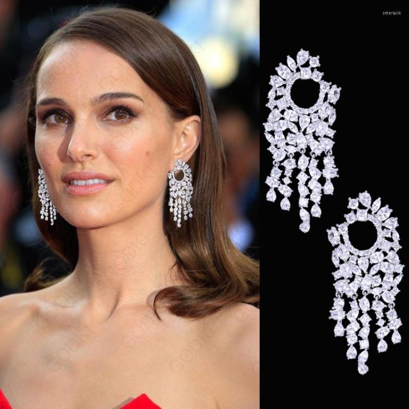 Dangle Earrings GODK 52mm Luxury Celebrity Favorite Design Cubic Zirconia Women Statement Long Drop Tassels Earring Wedding Party Bridal
Dangle Earrings GODK 52mm Luxury Celebrity Favorite Design Cubic Zirconia Women Statement Long Drop Tassels Earring Wedding Party Bridal
