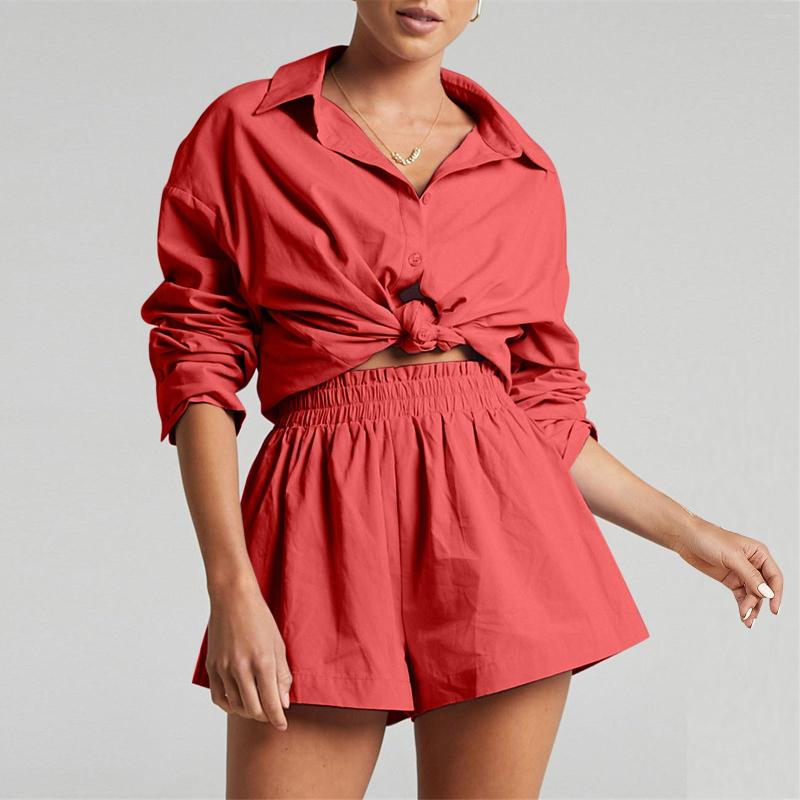 Women' Tracksuits Summer Womens 2 Piece Tracksuit Outfit Sets Solid Color Oversized Shirts Blouses And Drawstring Wide Leg Shorts, Purple
Women' Tracksuits Summer Womens 2 Piece Tracksuit Outfit Sets Solid Color Oversized Shirts Blouses And Drawstring Wide Leg Shorts, Purple