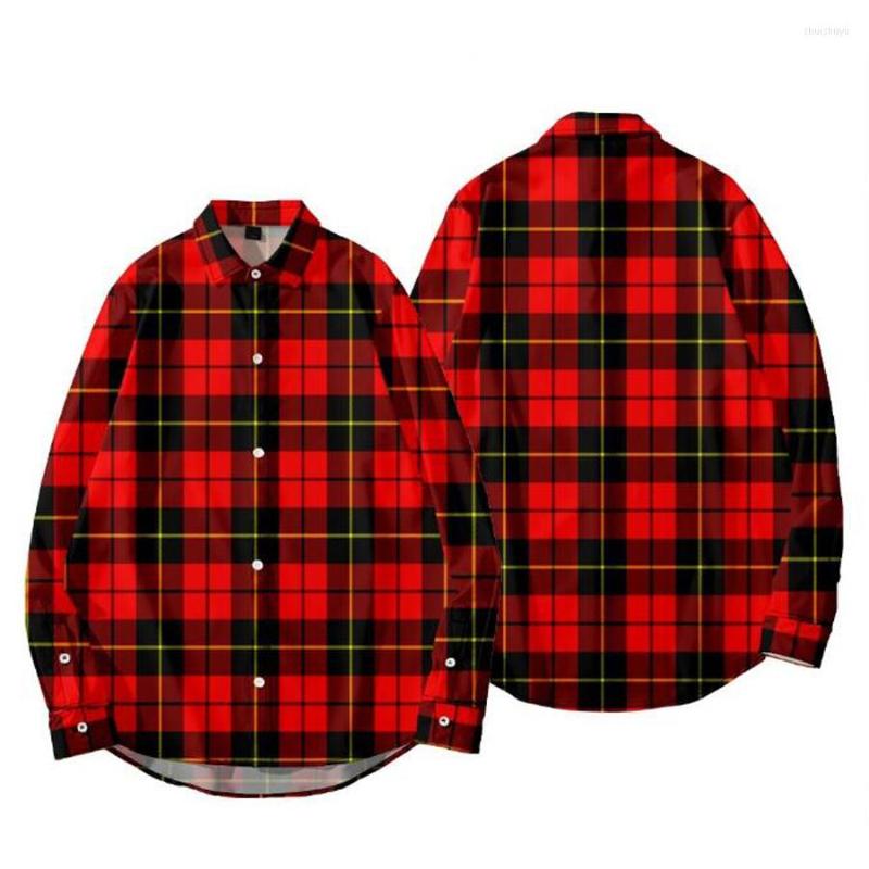 Men' Casual Shirts 3D Print Red Black Shirt Men Vintage Classic Long Sleeve Plaid For Man Harajuku Checkered Trend Hip Hop Oversized, 001
Men' Casual Shirts 3D Print Red Black Shirt Men Vintage Classic Long Sleeve Plaid For Man Harajuku Checkered Trend Hip Hop Oversized, 001