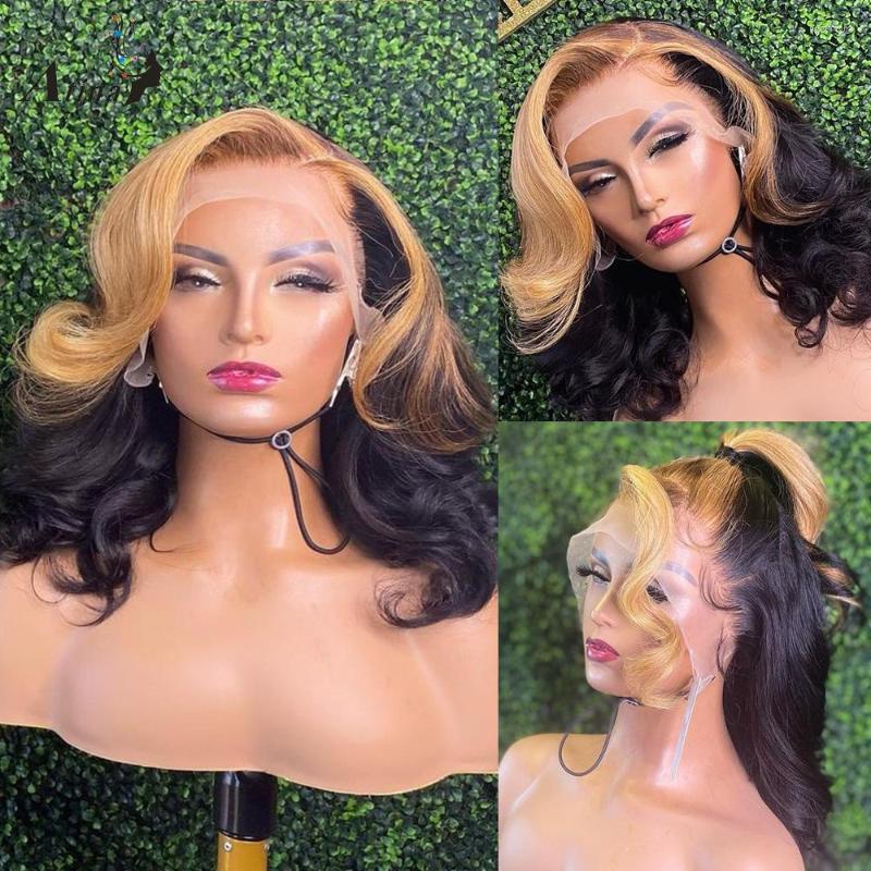 Ombre Honey Blonde Colored HD Transparent 360 Lace Frontal Human Hair Wigs Body Wave 13x4 Front High Density, T part frontal wig
Ombre Honey Blonde Colored HD Transparent 360 Lace Frontal Human Hair Wigs Body Wave 13x4 Front High Density, T part frontal wig