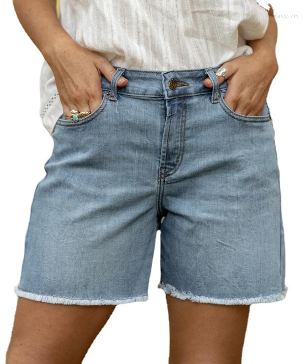 Women' Shorts Versatile Frayed Denim Blue Color High Waisted Jeans For 2022 Summer Ropa De Mujer Women
Women' Shorts Versatile Frayed Denim Blue Color High Waisted Jeans For 2022 Summer Ropa De Mujer Women