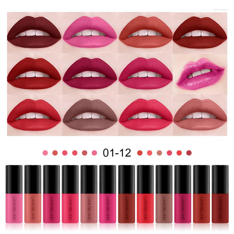 Lip Gloss 12 Colors Matte Velvet Smooth Tint Colour Long Lasting Liquid Lipstick Lips Makeup Cosmetics TSLM1, 11
Lip Gloss 12 Colors Matte Velvet Smooth Tint Colour Long Lasting Liquid Lipstick Lips Makeup Cosmetics TSLM1, 11