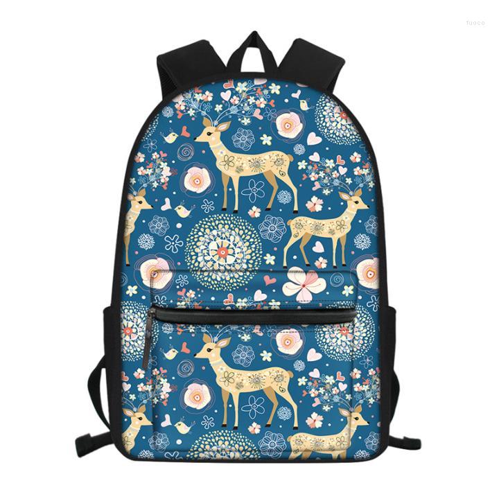 Backpack Beauty Elk Floral Pattern Teenager School For Girls Boys Travel Laptop Bagpack Women Men Causal Bookbag Plecak, Hdz0076z58
Backpack Beauty Elk Floral Pattern Teenager School For Girls Boys Travel Laptop Bagpack Women Men Causal Bookbag Plecak, Hdz0076z58