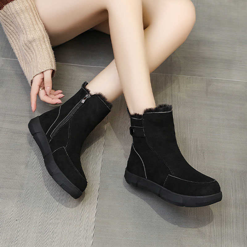 Top Boots Winter Fluffy Fur Snow Fashion Women Warm Plush Flat Cozy Ankle Booties Faux Suede Non Slip Thick Bottom Cotton Shoes 221213, Black
Top Boots Winter Fluffy Fur Snow Fashion Women Warm Plush Flat Cozy Ankle Booties Faux Suede Non Slip Thick Bottom Cotton Shoes 221213, Black