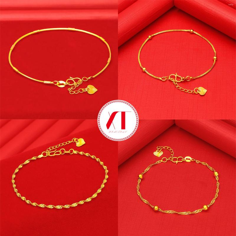 Link Bracelets 24K Gold GP Plated For Women OL Simple Charm 21cm Water Wave Box Chain Thin Bracelet Femme Jewelry
Link Bracelets 24K Gold GP Plated For Women OL Simple Charm 21cm Water Wave Box Chain Thin Bracelet Femme Jewelry