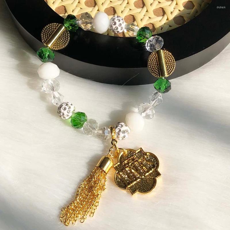 Strand Handmade Custom Greek Sorority Links Elastic Line White Green Crystal Tassel Pendant Charms Lady Bracelet Jewelry
Strand Handmade Custom Greek Sorority Links Elastic Line White Green Crystal Tassel Pendant Charms Lady Bracelet Jewelry