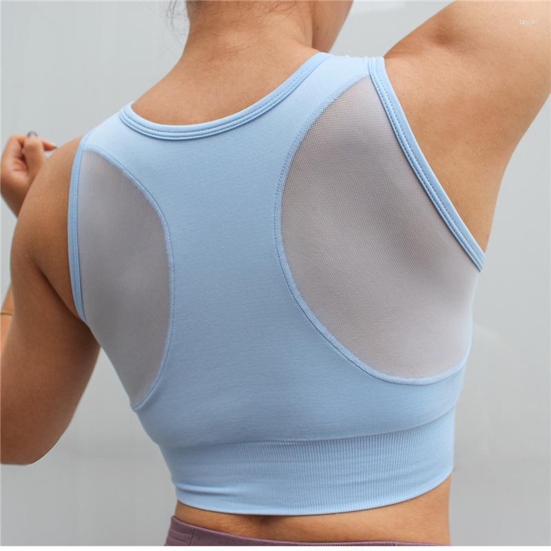 Camisoles & Tanks Mesh Stitching Beautiful Back No Steel Ring Shockproof Sports Underwear Women Running Yoga Vest Bra, Black
Camisoles & Tanks Mesh Stitching Beautiful Back No Steel Ring Shockproof Sports Underwear Women Running Yoga Vest Bra, Black