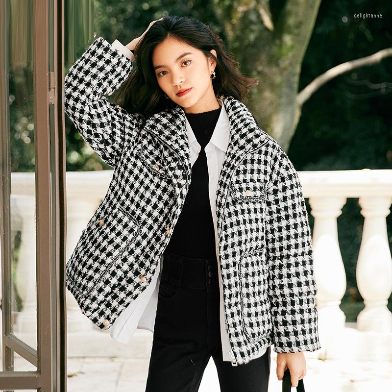 Women' Down Korean Style Women Houndstooth Coat Winter Fashion Thick Warm High Neck Female Short Jacket Oversized Clothes YNZZU 1O403, Black
Women' Down Korean Style Women Houndstooth Coat Winter Fashion Thick Warm High Neck Female Short Jacket Oversized Clothes YNZZU 1O403, Black