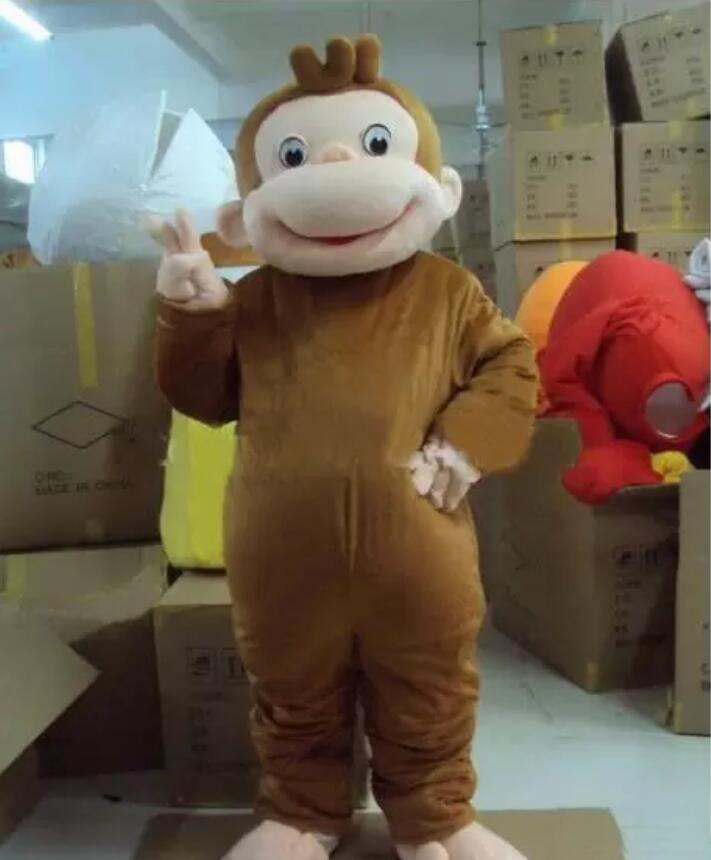 Curious George Monkey Adult Mascot Costume For For valentine's day/birthday Size, As pic
Curious George Monkey Adult Mascot Costume For For valentine's day/birthday Size, As pic