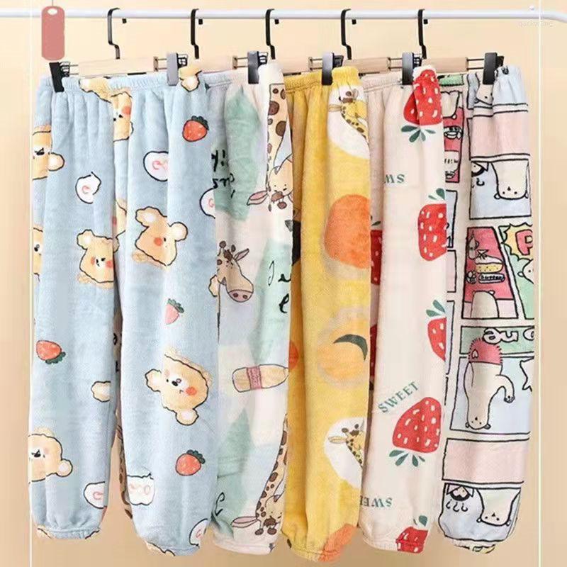 Women's Sleepwear Winter Women's Flannel Pajama Pants Warm Loose Comfortable Cartoon Home Furnishing Bunch Feet Plus Velvet, As shown
Women's Sleepwear Winter Women's Flannel Pajama Pants Warm Loose Comfortable Cartoon Home Furnishing Bunch Feet Plus Velvet, As shown