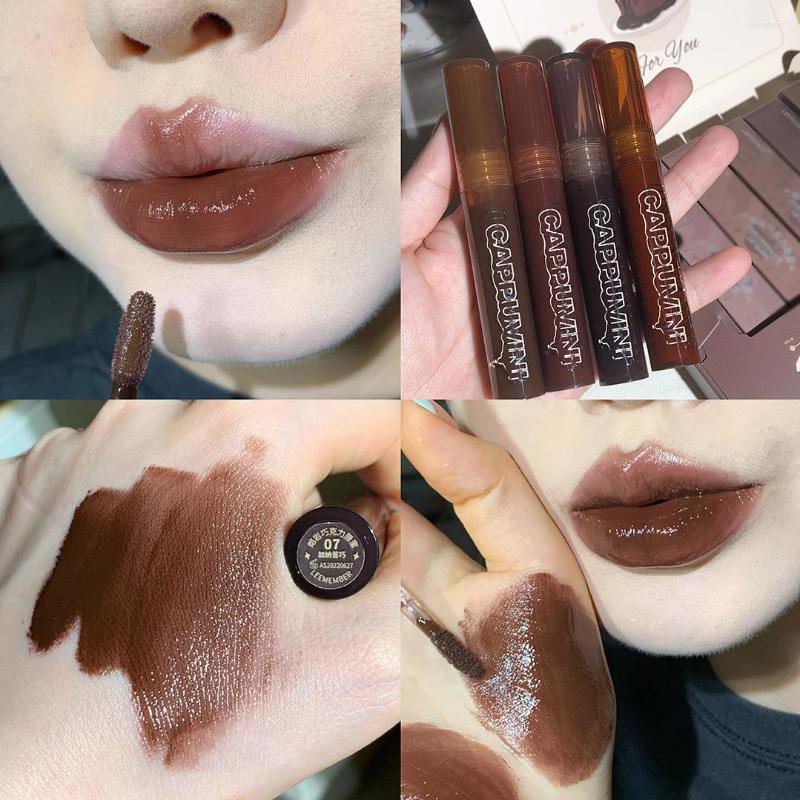 Lip Gloss Mirror Water Transparent Glass Oil Punk Dark Brown Waterproof Liquid Lipstick Clear Tint Makeup Red, 01 
Lip Gloss Mirror Water Transparent Glass Oil Punk Dark Brown Waterproof Liquid Lipstick Clear Tint Makeup Red, 01