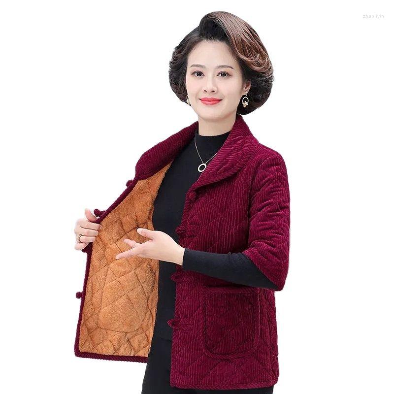 Women's Vests Add Velvet Autumn Winter Women Vest Short Corduroy Mid-Sleeve Buckle Jacket 2022 Middle-Aged Elderly Mother Warm Coat, Brown
Women's Vests Add Velvet Autumn Winter Women Vest Short Corduroy Mid-Sleeve Buckle Jacket 2022 Middle-Aged Elderly Mother Warm Coat, Brown