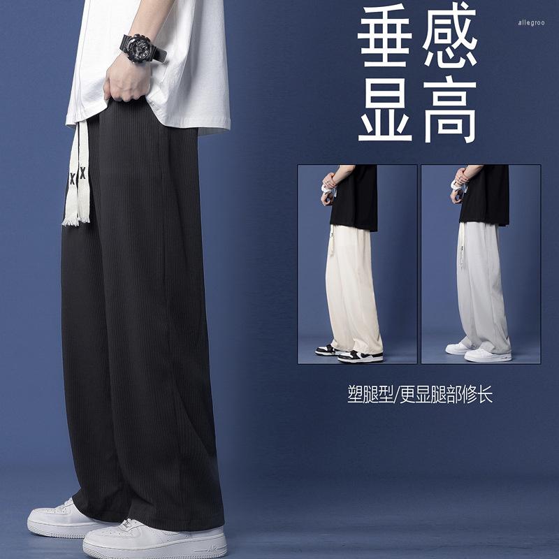 Men's Pants High Quality Premium Ice Silk Men's Summer Thin Sagging Wide Leg Trousers Woven Drawstring Straight Floor, Black
Men's Pants High Quality Premium Ice Silk Men's Summer Thin Sagging Wide Leg Trousers Woven Drawstring Straight Floor, Black