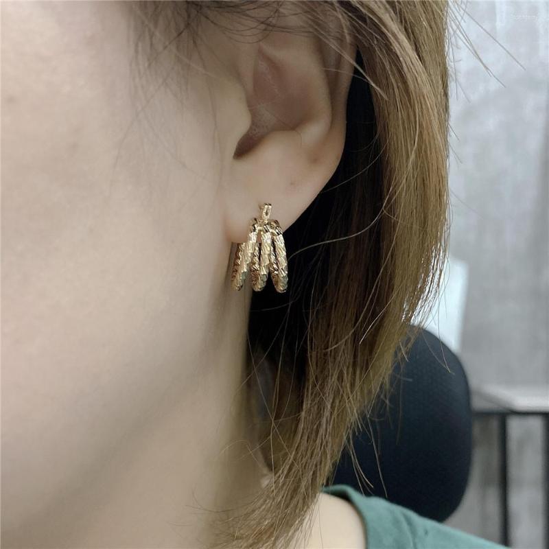 Hoop Earrings Casual Gold Or Rhodium Color Plating Three 3 Row For Women Girl Elegant Chic Special Gift Jewelry Accessory
Hoop Earrings Casual Gold Or Rhodium Color Plating Three 3 Row For Women Girl Elegant Chic Special Gift Jewelry Accessory