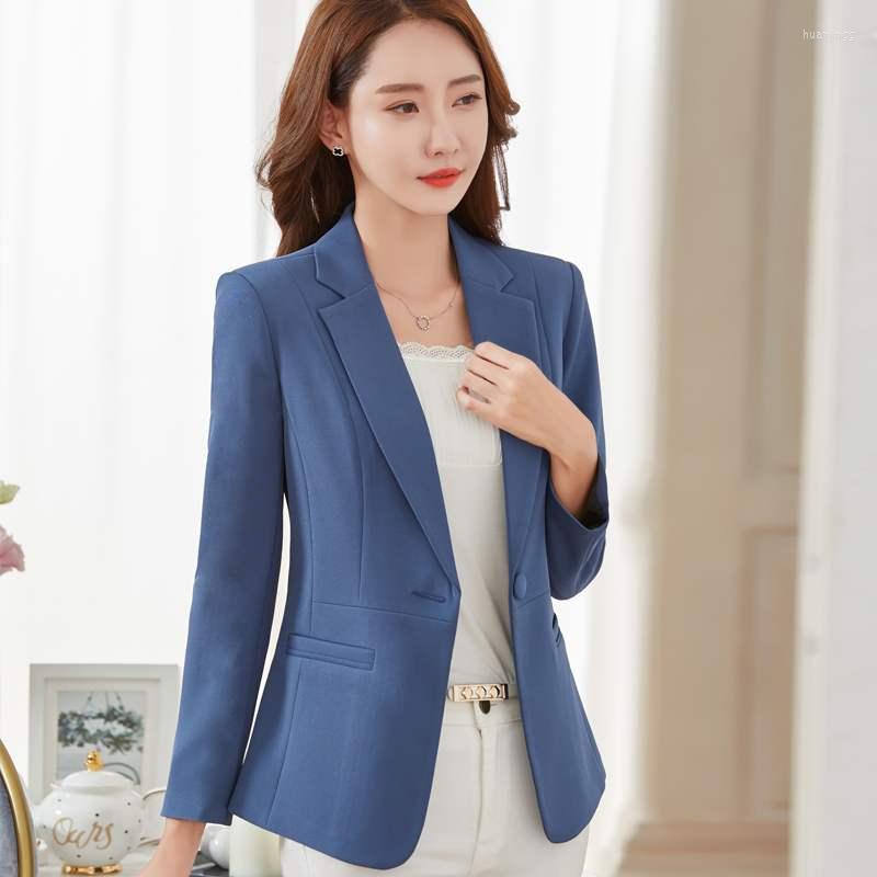 Women's Suits Elegant Chic Loose Light Blue Women Blazer Autumn Single Buttons Female Suit Jacket Full Sleeve Outwear Femme, Blouse
Women's Suits Elegant Chic Loose Light Blue Women Blazer Autumn Single Buttons Female Suit Jacket Full Sleeve Outwear Femme, Blouse