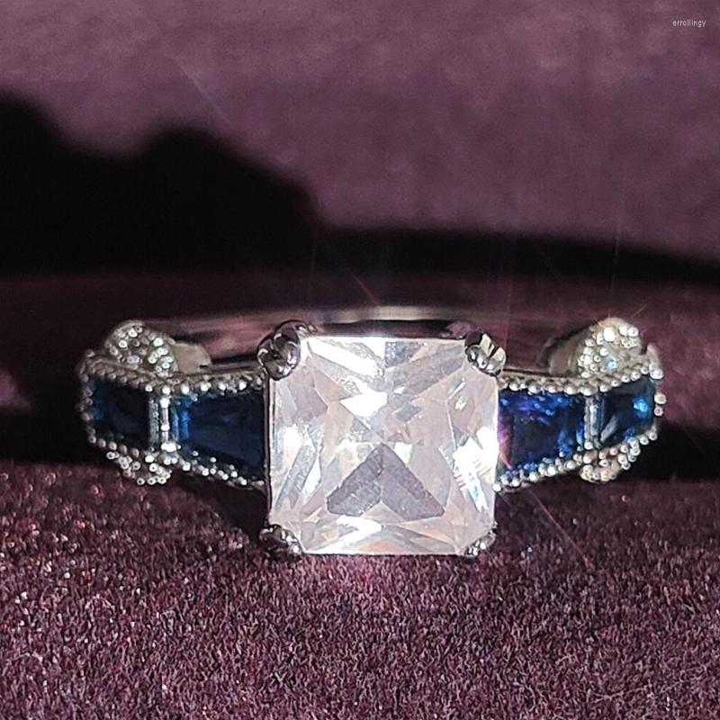 Cluster Rings 2022 Silver Color Asscher Cut Zircona Engagement Ring For Women Lady Anniversary Gift Christmas Finger Unique Jewelry R5039
Cluster Rings 2022 Silver Color Asscher Cut Zircona Engagement Ring For Women Lady Anniversary Gift Christmas Finger Unique Jewelry R5039