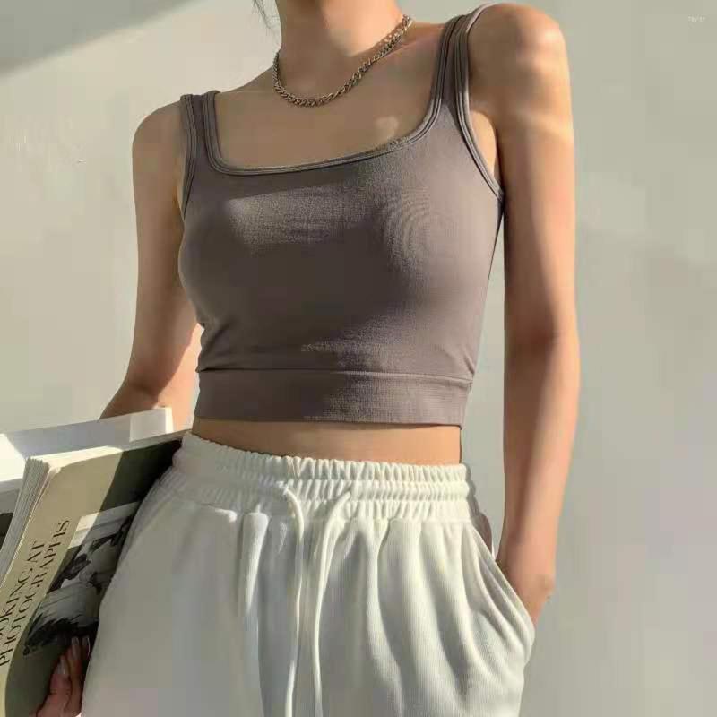 Camisoles & Tanks Square Collar Simple Solid Color Vests Underwear Chest Pad Sports Sweet Vest Sling Top Bra Crop Gather Women Soft, White
Camisoles & Tanks Square Collar Simple Solid Color Vests Underwear Chest Pad Sports Sweet Vest Sling Top Bra Crop Gather Women Soft, White
