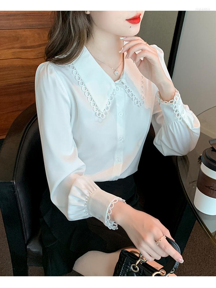 Women' Blouses Women Autumn Winter Shirt White Design Sense Niche Western Style French Chiffon Lantern Puff Sleeve Top D1841
Women' Blouses Women Autumn Winter Shirt White Design Sense Niche Western Style French Chiffon Lantern Puff Sleeve Top D1841